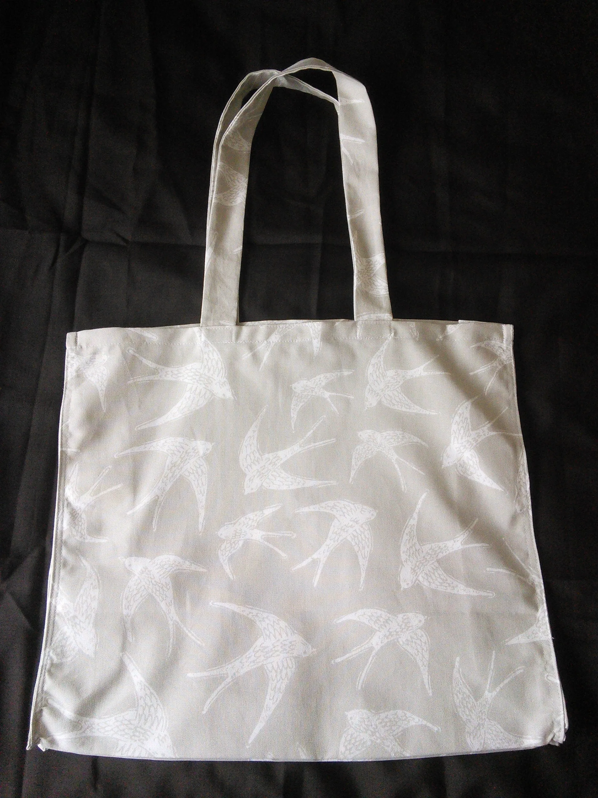 Swallow Bird Tote Grey Shoulder Bag For Life