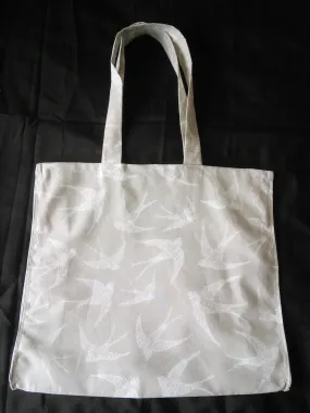 Swallow Bird Tote Grey Shoulder Bag For Life