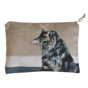 Tabby Cat Zip Purse