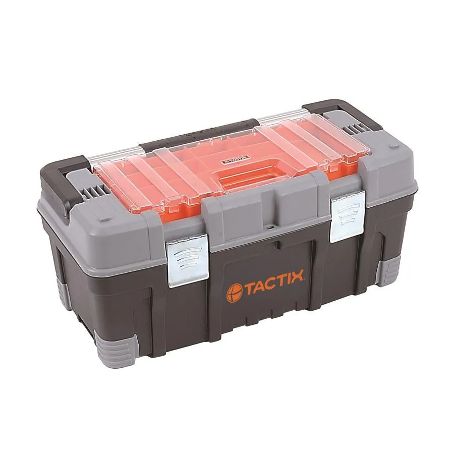 Tactix Plastic Box With Organizer (22")