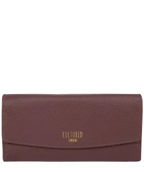 'Talulla' Dark Burgundy Leather Purse