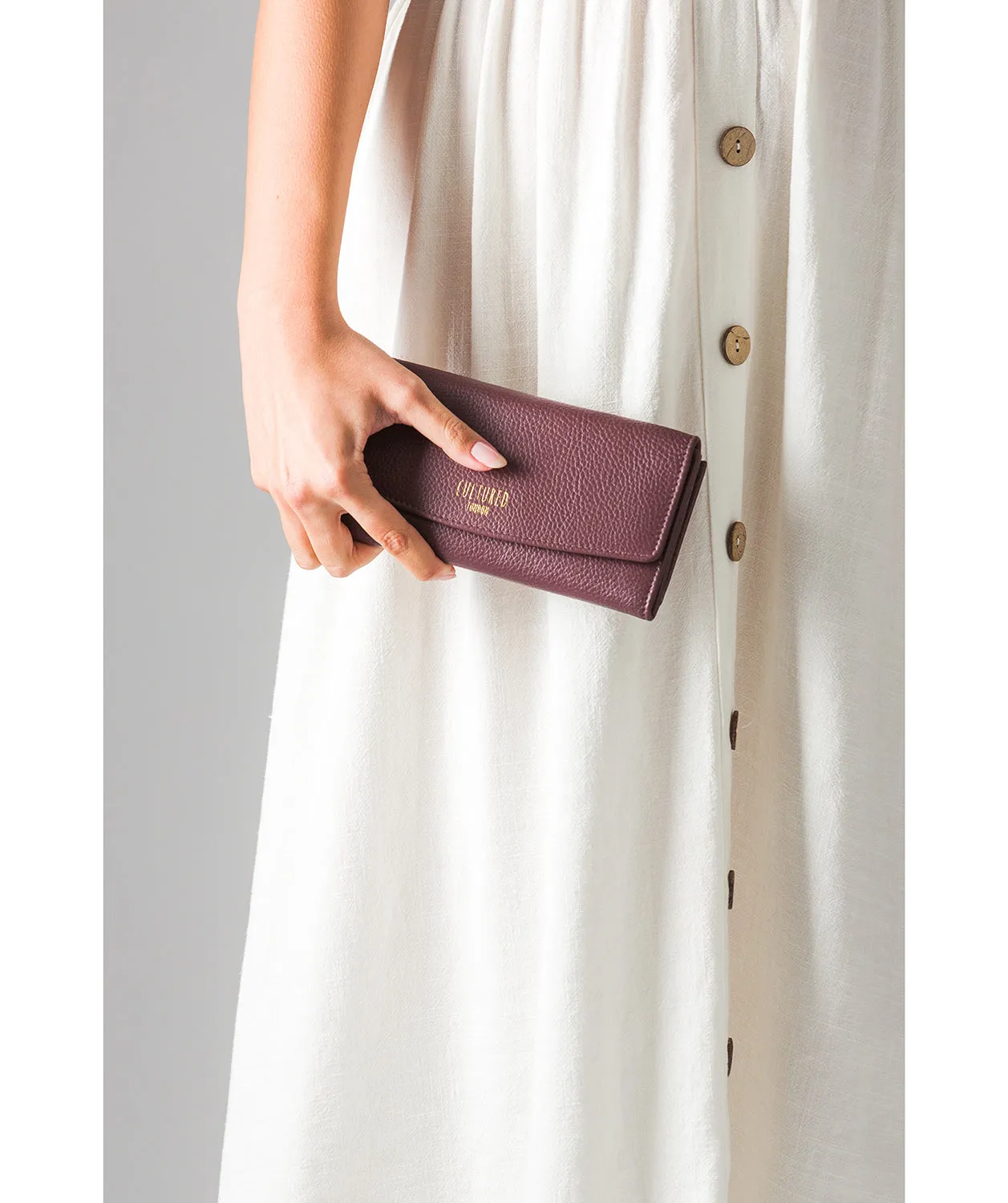 'Talulla' Dark Burgundy Leather Purse