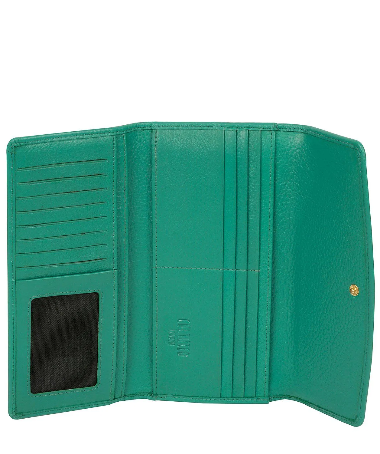 'Talulla' Leaf Green Leather Purse