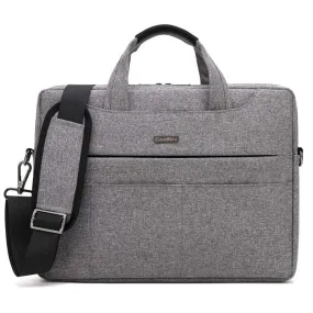 THE CLOWNFISH Laptop Messenger Bag - Water Resistant, Adjustable Strap | 15.6 Inches | Grey