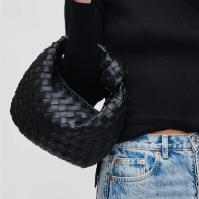 Tracy Woven Knot Strap Clutch