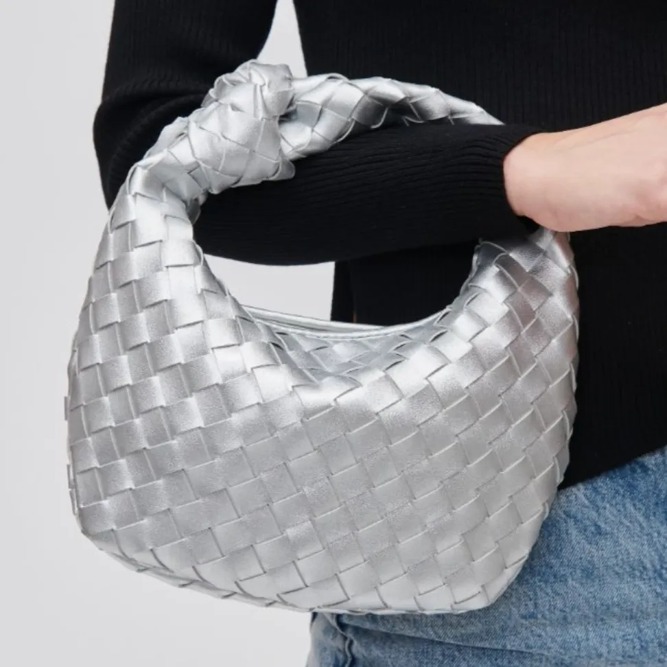 Tracy Woven Knot Strap Clutch