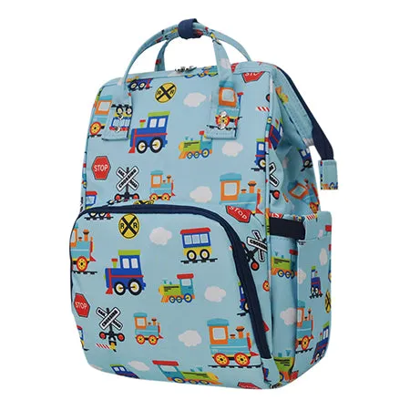 Train Print NGIL Diaper Bag/Travel Backpack