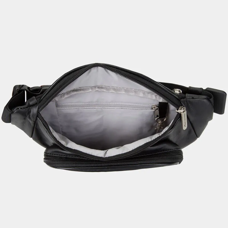 Travelon RFID Blocking Leather Waist Pack