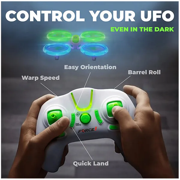 UFO 3000 - Speed LED Mini Stunt Drone for Beginners, Remote Control, 4 Channels - Ages 14 