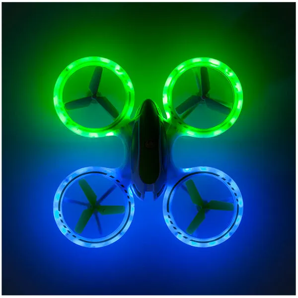 UFO 3000 - Speed LED Mini Stunt Drone for Beginners, Remote Control, 4 Channels - Ages 14 