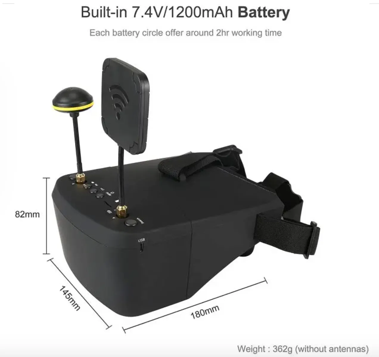 Video Goggles Screen for FD1, FD2 Advanced and FD3 Advanced