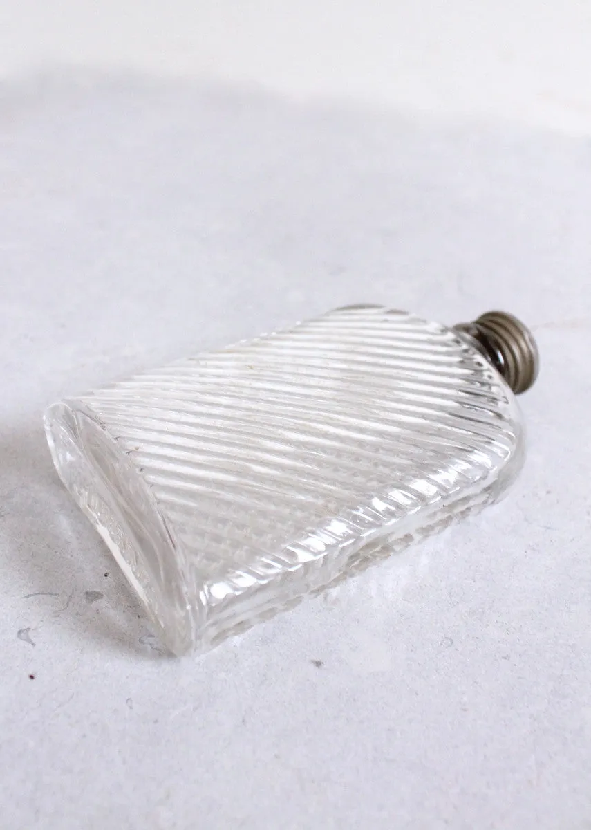 Vintage 1920s Glass Ladies Purse Size Flask