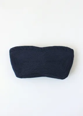 Vintage 1940s Navy Blue Corde Clutch Purse