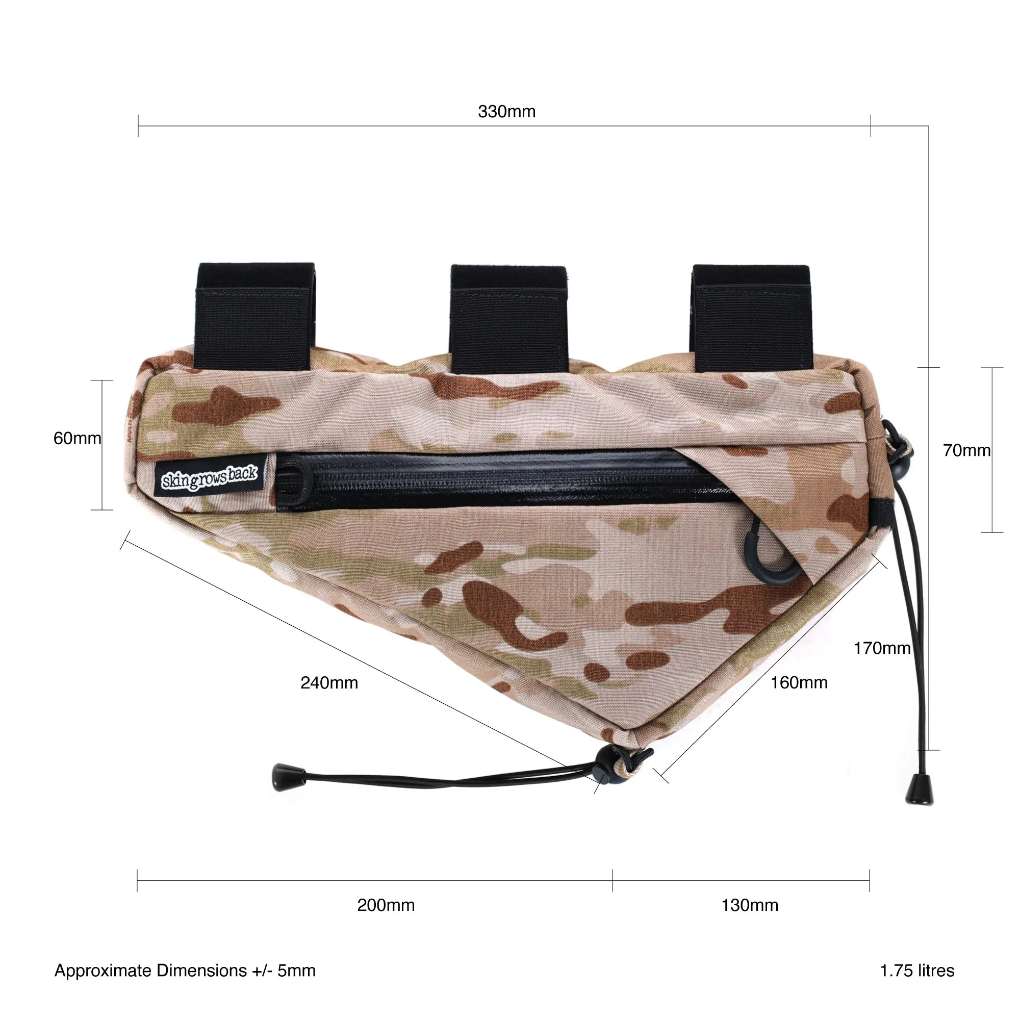 Wedge Frame Bag MultiCam Arid