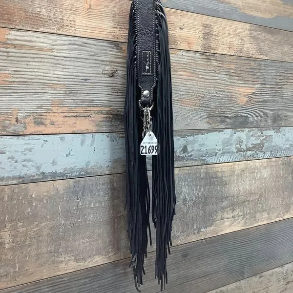 Western Mini Leather Fringe Strap 36" #21699