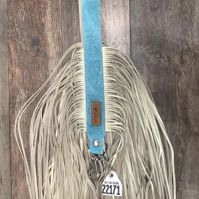 Western Mini Leather Fringe Strap 48" #22171