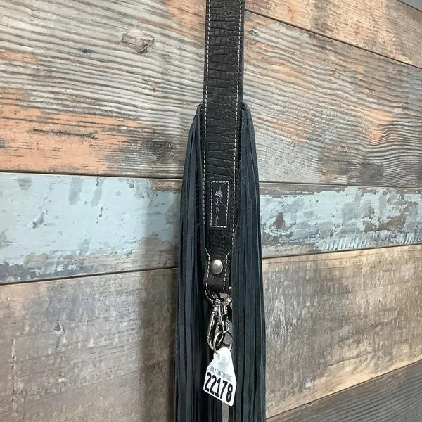 Western Mini Leather Fringe Strap 48" #22178