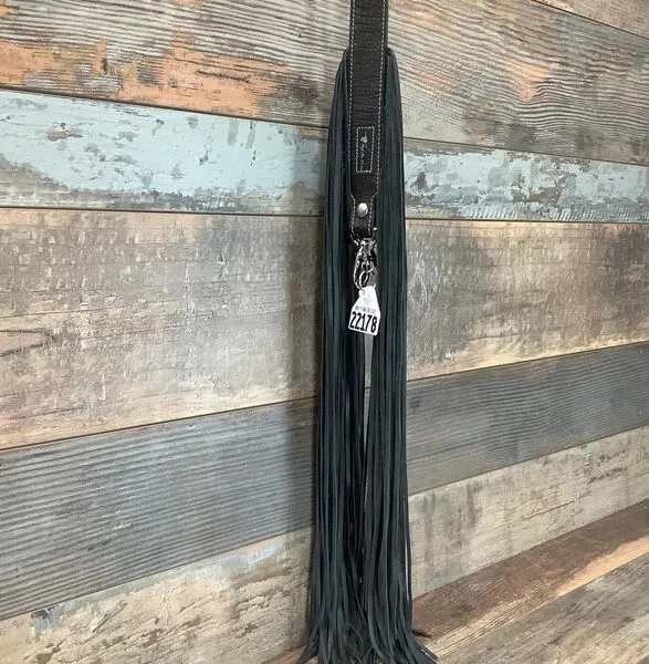 Western Mini Leather Fringe Strap 48" #22178