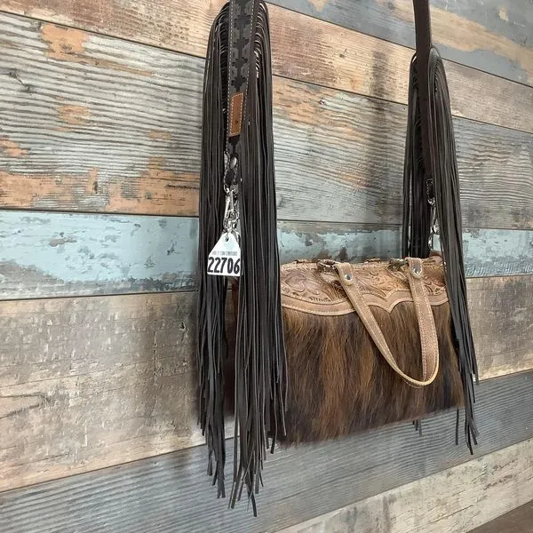 Western Mini Leather Fringe Strap 48" #22706