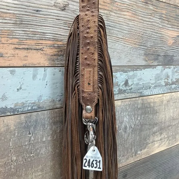 Western Mini Leather Fringe Strap 48" #24631