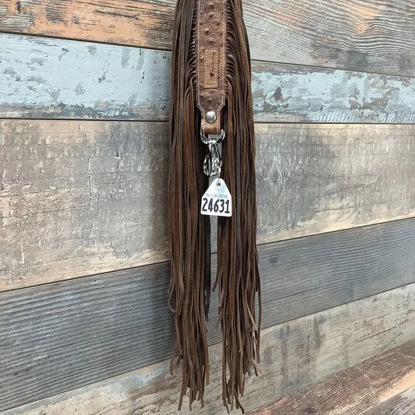 Western Mini Leather Fringe Strap 48" #24631