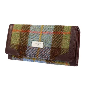 Women's Harris Tweed Bute Long Purse Gunn Tartan