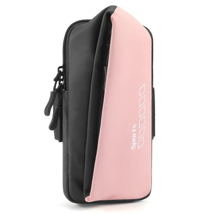 x3026 Running Waterproof Mobile Phone Arm Bag Outdoor Cycling Mobile Phone Bag(Pink)