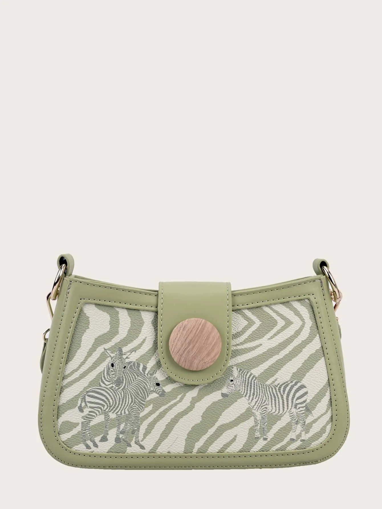 Zebra Print Shoulder Bag