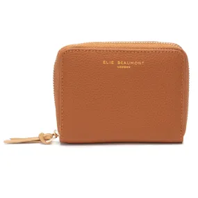 Zipper Purse/Wallet Tan - Coffee