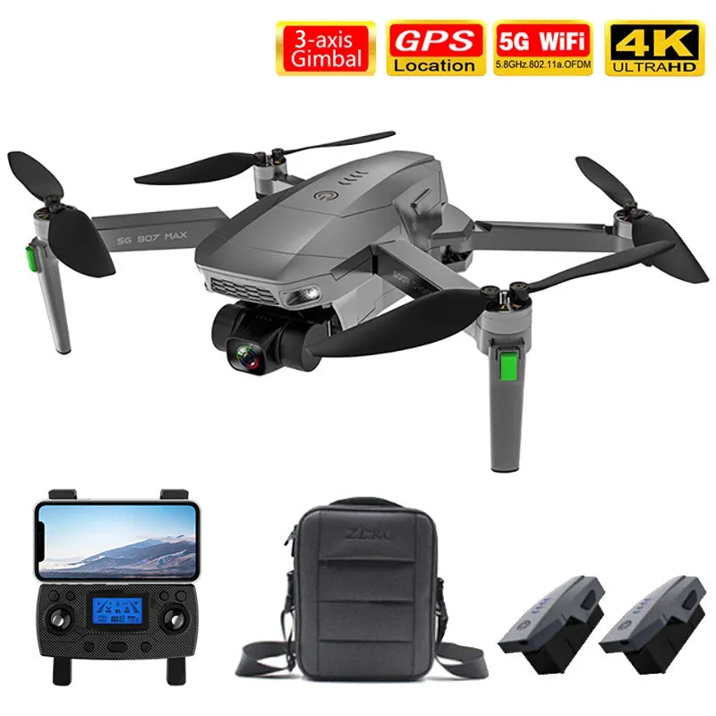 ZLL SG907 MAX 4K Drone HD Camera 3-Axis Gimbal GPS 5G WIFI Brushless Professional Quadcopter