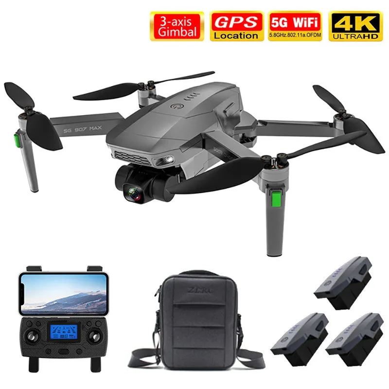 ZLL SG907 MAX 4K Drone HD Camera 3-Axis Gimbal GPS 5G WIFI Brushless Professional Quadcopter