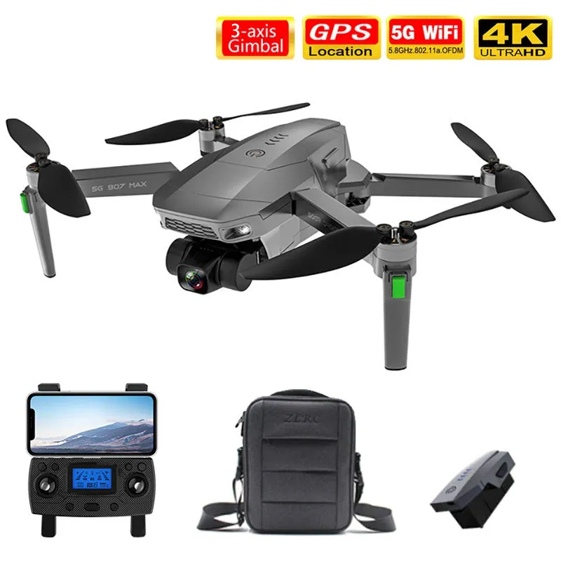 ZLL SG907 MAX 4K Drone HD Camera 3-Axis Gimbal GPS 5G WIFI Brushless Professional Quadcopter